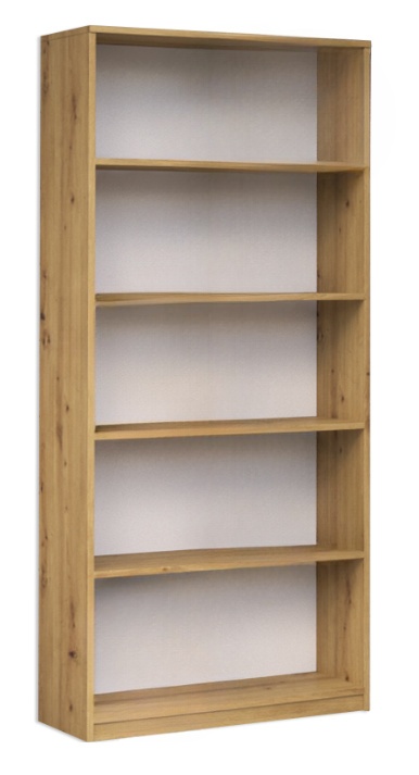 Regał biblioteczny 80 cm dąb artisan RE-1404-ART | Krisento